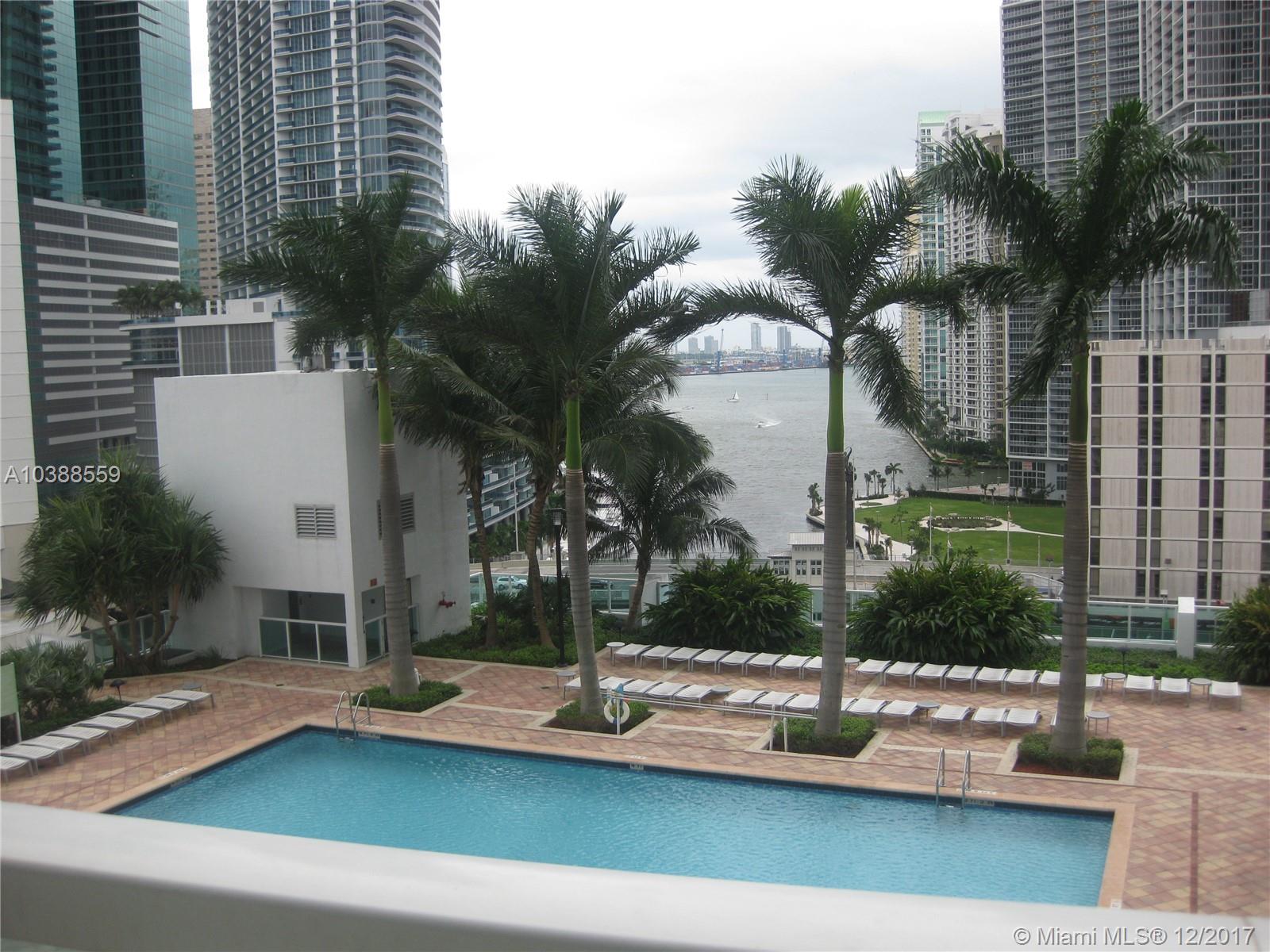 Spectacular water views from this rare unit listed for sale, 1 bed and 1 bath and 1/2, this almost 1,000 sqft this unit have all the space you want it, and it have an excellent location for walking distance to restaurant and the mall brickell city center, with marbles floors, Italian kitchen, top of the line stainless steel appliances, granite countertops, five stars amenities in a multi-level fitness area with spa, sauna, steam room, massages and locker rooms, pool, concierge and business center. you have to see it !!! call now and make your appointment.. fresh painted excellent condition...