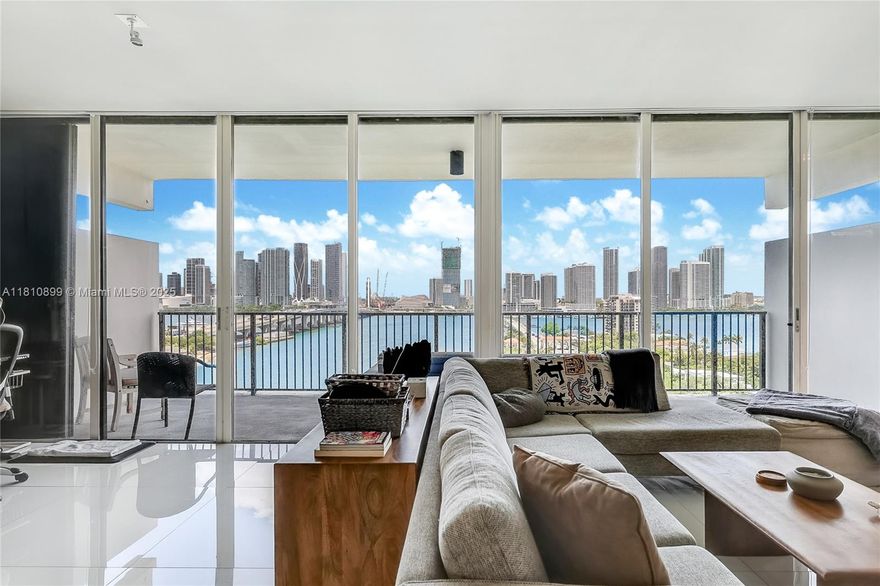 Experience luxury island living in this beautifully renovated 1 bed, 1.5 bath residence on Venetian Island! Nestled on the exclusive Venetian Islands, this 1,030 sq ft residence offers breathtaking bay and skyline views through floor to ceiling windows and an expansive private terrace. The open concept layout features a modern kitchen with high-end appliances and sleek cabinetry. The spacious primary suite boasts a spa-like bathroom and ample closet space. Enjoy resort-style amenities including two pools, tennis courts, a fitness center, 24 hr. security, and concierge service. Perfectly located between Downtown Miami and Miami Beach, this home offers unmatched style, serenity, and access to the best of South Florida.