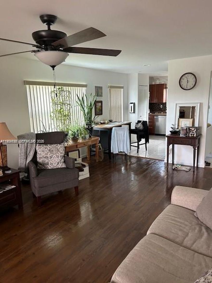 This is a 2/2 unit in the well-known 55+ Sunrise Lakes Community, a peaceful yet exciting place where you can choose your experience. The kitchen and bathrooms have been updated and feature laminate floors and tiles. The unit features impact windows and offers a beautiful view of the water and golf course. Roof assessment will be paid by the seller at closing. There are many amenities, including a clubhouse, saunas, BBQ and picnic areas, billiards, a theater, cabanas, courtesy buses, indoor and outdoor pools, a fitness room, and much more.
