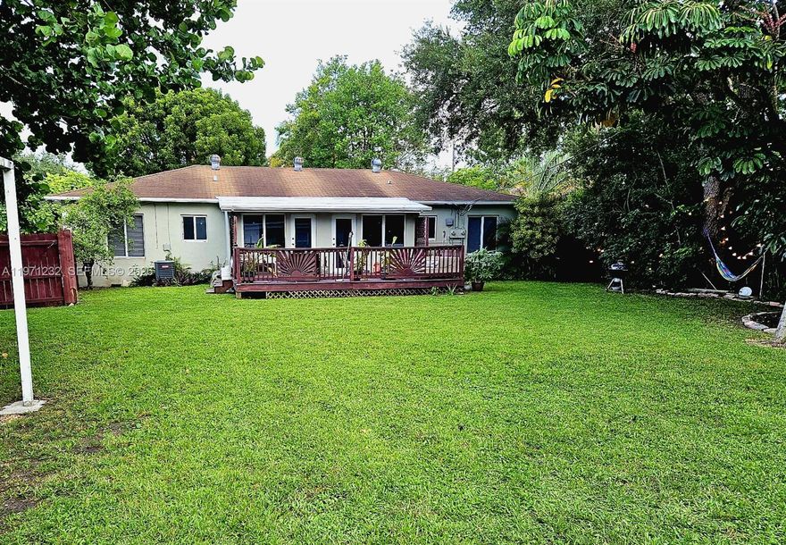 Renovated income producing property on a rare 12,750 sq ft lot in a high demand North Miami location near Miami Shores and Barry University. 
Front duplex features updated kitchens, baths, and in unit laundry, offering clean, modern living spaces. Additional detached structure provides flexible use and added income potential. Spacious backyard with mature trees creates a private, compound style setting rarely found in multifamily properties. 
Currently generating $8,500 per month with strong rental demand and consistent occupancy in the area. Large lot offers future options and long term upside. Ideal for buyers seeking income, space, and versatility in a growing neighborhood.
This property opens the door to something more than just an investment. It offers flexibility, space, and the ability to shape living and earning in one place: an opportunity that stands apart and not to be missed.