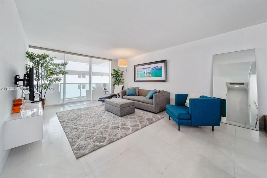 1/1 with 837 SF in a full-amenity building on West Avenue. This north-facing unit offers the best of both worlds with partial bay views to the left and ocean views to the right from a private balcony. Spacious layout with abundant natural light. The building features a resort-style pool, fitness center, 24-hour security, concierge, and more. Prime Miami Beach location just moments from shops, dining, and the beach. Seller will pay all special assessments. Perfect for end users or investors looking for strong value in a premium location.