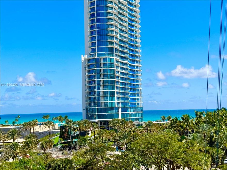 Priced to sell. Winston Towers 600 two bedroom/ two bathroom with panoramic views of Sunny Isles Beach, Atlantic Ocean. South exposure. Washer/dryer are in the unit. Internet, cable, water, 1 parking #189. Walking distance to the beach, shops and restaurants. New balconies. Now it is empty and vacant.
