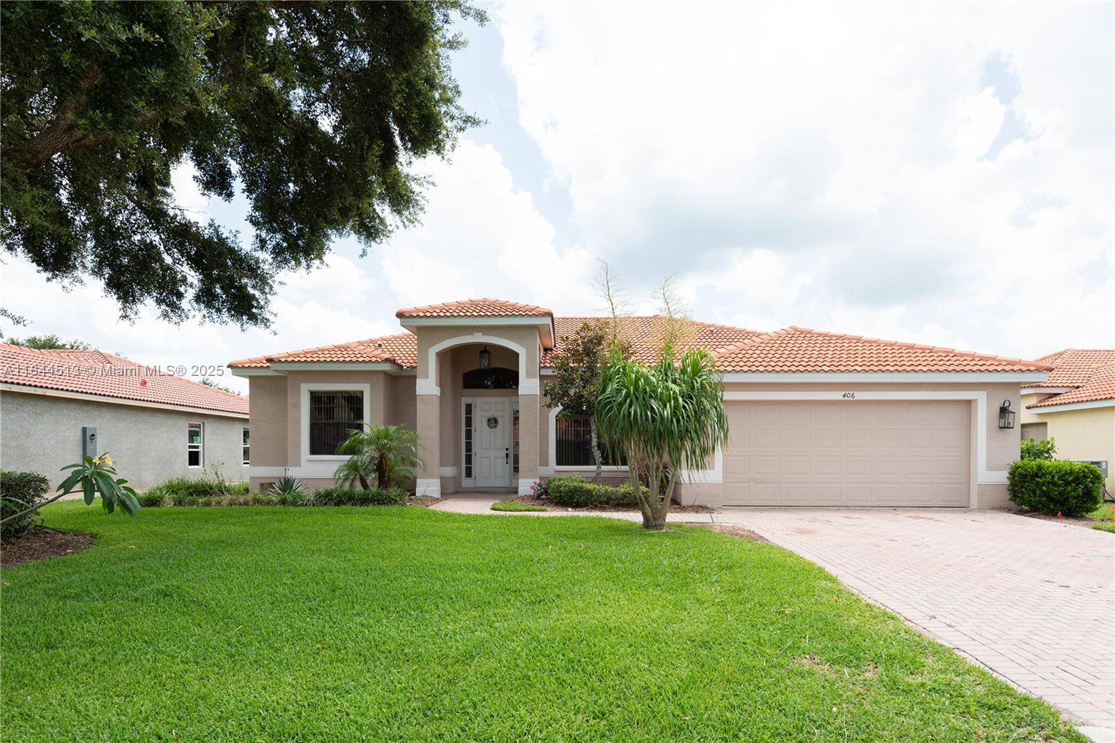 Welcome to this stunning home in gated Tuscany Preserve! Just 32 mi to Disney, 30 mi to SeaWorld, and 20 mi to Legoland. Ideal as a primary home or investment—short- and long-term rentals allowed. Features 10' ceilings, open kitchen with 42” cabinets, granite counters, Whirlpool appliances, formal living/dining, split-bedroom layout. Enjoy the covered lanai with new pavers (2022) and ceiling fan. Primary suite offers garden tub, walk-in shower, and dual sinks. Includes Maytag washer/dryer. Upgrades: AC (2020), interior paint (2022), exterior paint (2023). Resort-style amenities: clubhouse, pool, hot tub, fitness center, tennis & basketball courts. HOA includes cable, internet, lawn care, and more. No CDD! Move-in ready!