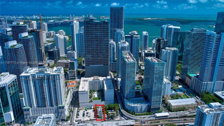 One of the few East Brickell development lots available. Take advantage of this location proximity to public transportation like the metro mover right across the street. Currently property consists of 9 two bedroom one bath units. 7,600sq/ft +/- lot with dimensions of approximately 50' by 152'. Adjacent lot is also being offered for sale.  Possibility of larger assemblage.