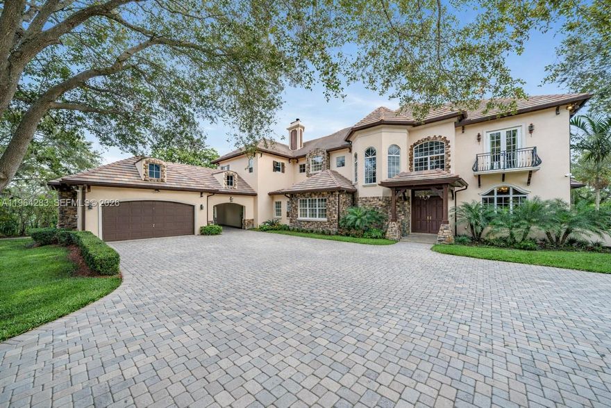 Exceptional Estate Property with Additional Acre, Barn & Future Potential.
Rare opportunity to own a beautifully maintained luxury residence situated on approximately two acres in a prime Miami location. This unique offering includes the main home plus an adjacent additional acre featuring a barn, providing a prime opportunity for new construction, with strong potential for a custom-built residence that could command a resale value of around $4.5 million in today's market. 
The residence features a grand double-height entry foyer with a sweeping staircase, abundant natural light, and spacious living areas designed for both everyday comfort and entertaining. The outdoor setting showcases a resort-style pool, covered terraces, lush landscaping, gazebo seating, and expansive green space ideal for relaxation or gatherings.
Conveniently located near major highways, shopping, dining, and schools, this property combines luxury living with land value, versatility, and long-term potential.