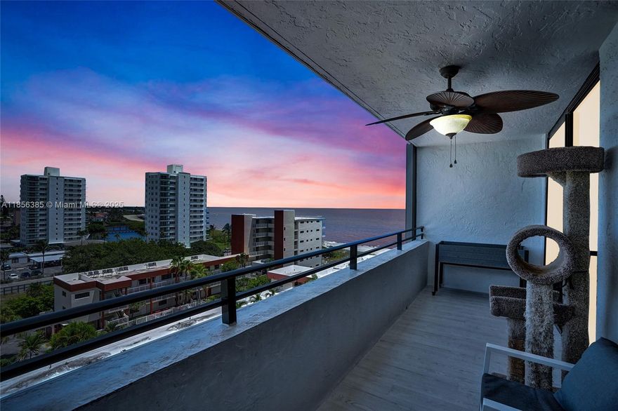 Ready to soak in your new ocean front lifestyle? FULLY furnished & stunningly updated 2-BR, 2-bath condo at the prestigious Ocean Club right on the beach! Plus murphy bed for guests! Perched high above the coastline, this residence offers breathtaking panoramic views of the Ocean, city skyline, & endless vistas from north to south. Fully updated unit features floor-to-ceiling windows that flood the space with natural light, highlighting the open-concept layout, modern finishes, & spacious private balcony—ideal for enjoying sunrise coffees or sunset cocktails. Includes one designated parking spot, with the possibility of a second at $150/month. Enjoy resort-style amenities with private beach access, game room w/pool table, BBQ grills, & media room. Ask agent for complete inventory. NO PETS!