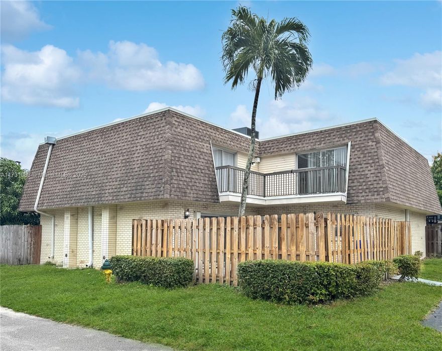 Spotless and recently updated 2-bedroom 2.5 bathroom 2 story corner town home located in Bay Tree Patio, a quiet community in North Lauderdale. Home features include large and open kitchen; spacious bedrooms and updated bathrooms; tile and wood look vinyl throughout; ample storage, including walk in closets; bedrooms have ensuite bathrooms and access to balcony overlooking the private fenced in courtyard; washer and dryer; and 2 assigned parking spaces. Community has pool, guest parking, covers water and sewer, is okay to lease first year, has no income or credit requirements, and is conveniently located near highways, restaurants and shops.