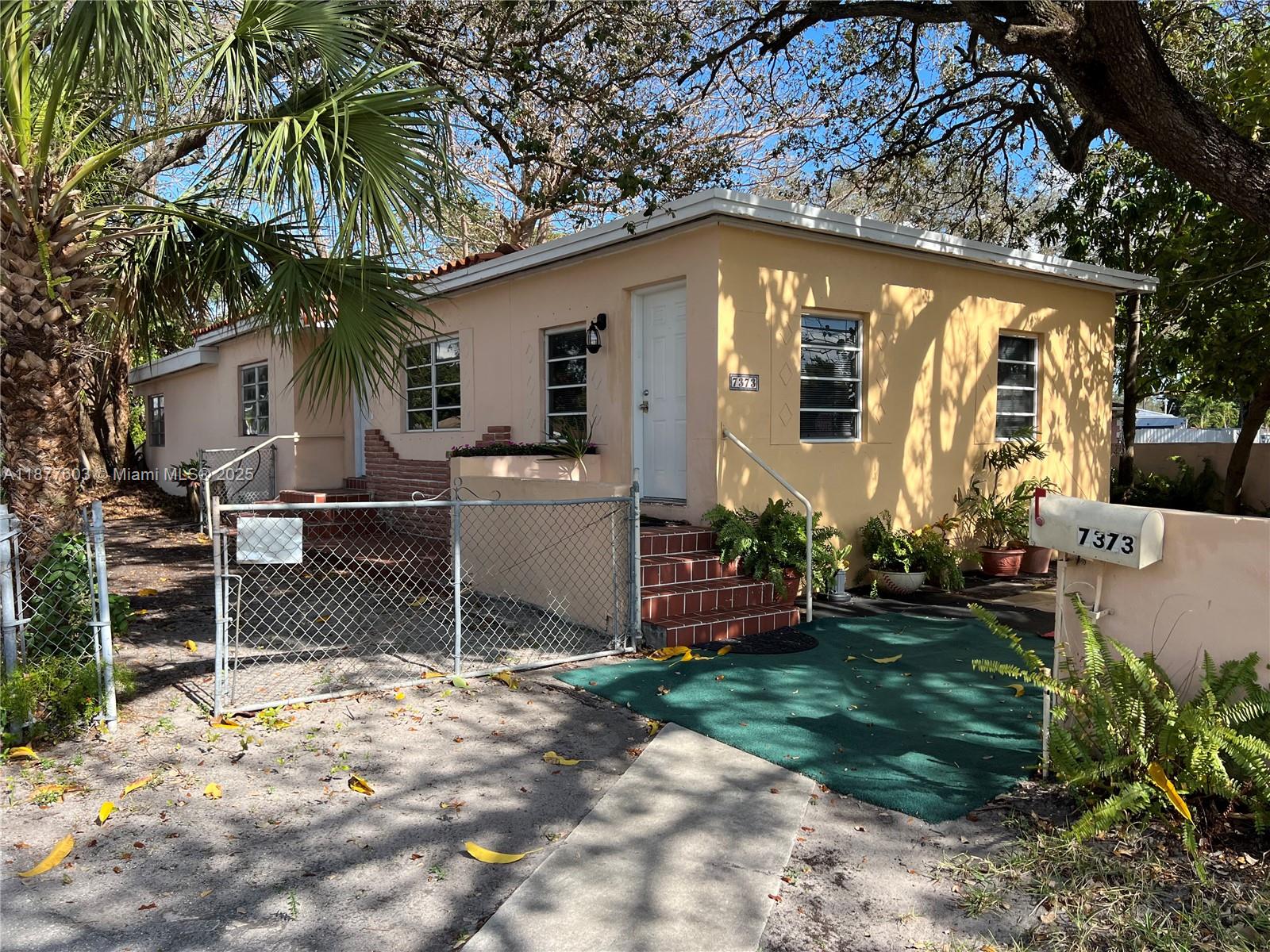 This mid-century home sits upon the one and ONLY lot located within Block K of the historic Flagami subdivision at the corner of Tamiami Blvd and SW 6 ST. Block. The lot is a triangular/irregular parcel that has access from surrounding streets. All neighbors are located across the streets from this property- No immediate adjacent neighbors provides unique privacy. This 3 br 1 bath family home with excellent Central Miami location near the Palmetto freeway and SW 8 ST / US 41 (Calle Ocho), inside City of Miami limits… MIA airport, FIU college, Coral Gables, Westchester, Doral, Medley, and Hialeah are just a few minutes nearby. Several parks, supermarkets, malls, and shopping centers located within a 1-mile distance. Viewing by appointment only! Do not disturb tenants.