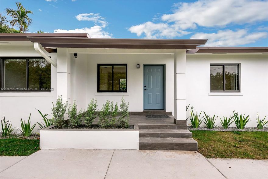 FULLY RENOVATED beautiful apartment! NEW FLOORING, BATHROOMS, PLUMBING, ROOF AND KITCHEN. Automatic gate, security cameras, BBQ area , gorgeous landscaping. super quiet neighborhood. Very close to everything design district, downtown, airport. Won't last !!!! Call to listing agent to make an appointment. Available June 1, 2023 , dogs are ok , small under 20 pounds . The apartment can be furnished or unfurnished.