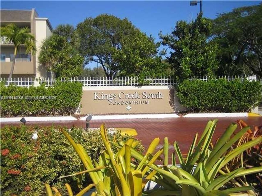 Location, Location, Location! This substantially remodeled split floor plan unit located in desirable king's creek south condo features Impact windows, new laminated flooring, new kitchen and appliances. Condo is gated with 24 hs. security and amenities include, 2 swimming pools, Jacuzzi, 2 tennis courts, weight room, gym, club house, party room, barbecue areas and extra storage. Parking is un assign with decal, plenty available. Easy access to major Xways, easy to show. Financing available as low as 3% down for first time home buyers.