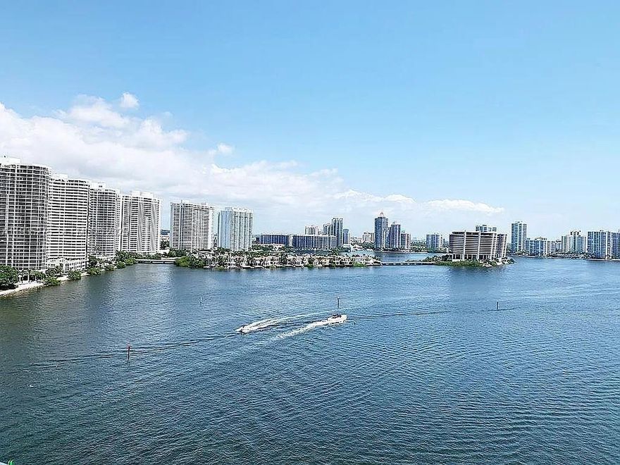 Welcome to your dream waterfront condo at 301 174th St #1818 in Sunny Isles Beach, FL. This stunning unit features 2 spacious bedrooms and 2 modern baths. Enjoy breathtaking water views from your private balcony. The open layout kitchen is perfect for entertaining. The building offers resort-style amenities including new pool, gym, and close proximity to the ocean. Conveniently located near shops, restaurants, and entertainment. Live in luxury by the sea. Schedule your showing today! High Floor Fully Remodeled Waterfront Apartment w/Stunning views! Remodel completed in 2025. Apartment features new floors, new windows, new vanities, new title in bathrooms, new bathtub. Maintenance: ~$590.00/month 1 Parking Space (additional parking available at $60/month