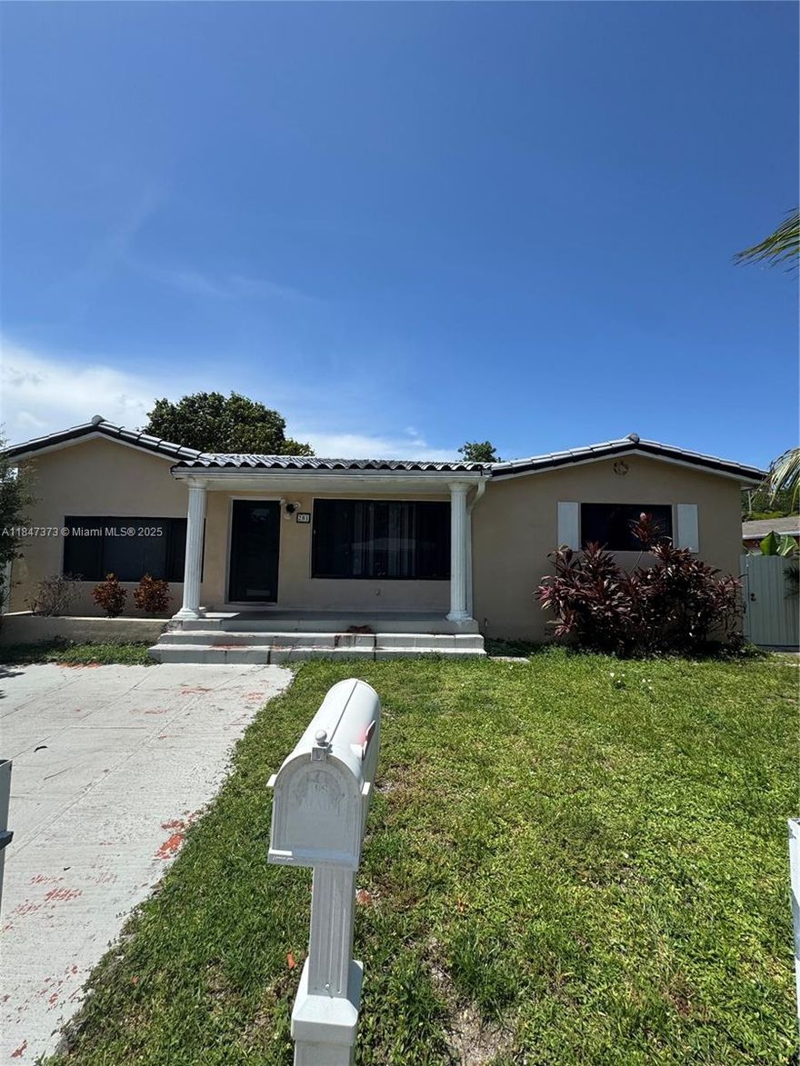 COME SEE this LARGE and Lovely 4 bedroom 3 bath large split floorplan with lots of space, tons of light w/ recessed lights throughout which was completed remodeled in 2020. The Owner recently further updated the kitchen counters with a fully tiled backsplash, installed a beautiful front door and front impact windows. The kitchen is so big it can accommodate a dinette set for informal dining. The backyard is completed fenced in.  This home is great for a growing family needing lots of space or would work well for anyone looking to have an ALF or another home business.  Located in North Miami Beach and close to nearly everything including: 163rd St Mall, Aventura, I-95, Turnpike, grocery stores, fine dining and the Beach.  OWNER IS MOTIVATED!