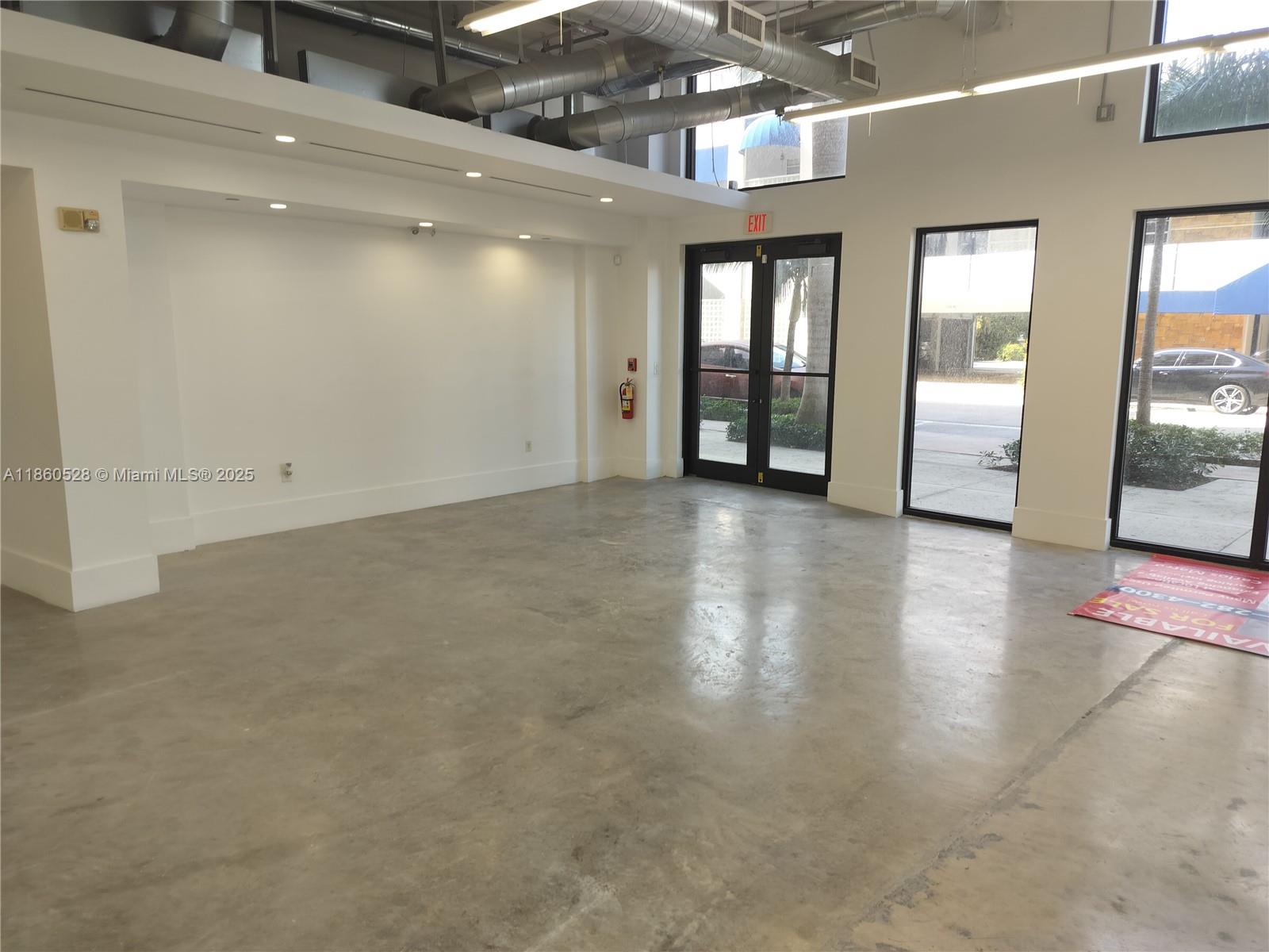 Amazing space in the heart of Coral Gables, steps from Ponce de Leon. Glass front with high visibility. The space is very flexible with high ceilings and LED lighting and a private bathroom. Also comes with 3 assigned parking spaces inside the garage. Great space for medical, law firm, architectural, show room, retail and many other uses. Easy to show let make a deal today!