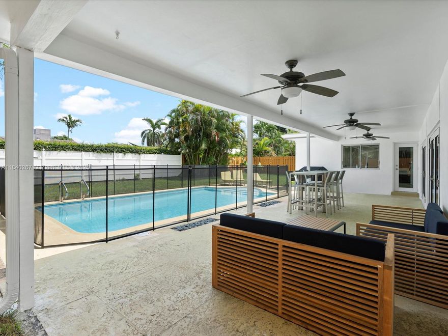 Discover this fully renovated luxury one-story home, a rare gem in the market! Featuring 5 legal bedrooms (excluding the garage), 2 modern bathrooms, and an expansive open-concept living and dining area, this sunlit sanctuary offers elegance and comfort. Floor-to-ceiling natural light enhances the stylish interior. Easily add a third bathroom to maximize convenience. Step outside to a private backyard oasis with a sparkling pool, perfect for entertaining. Ideally located near top restaurants, shopping, major roads, and within walking distance to houses of worship. This dream home offers the ultimate blend of convenience, space, and sophistication.