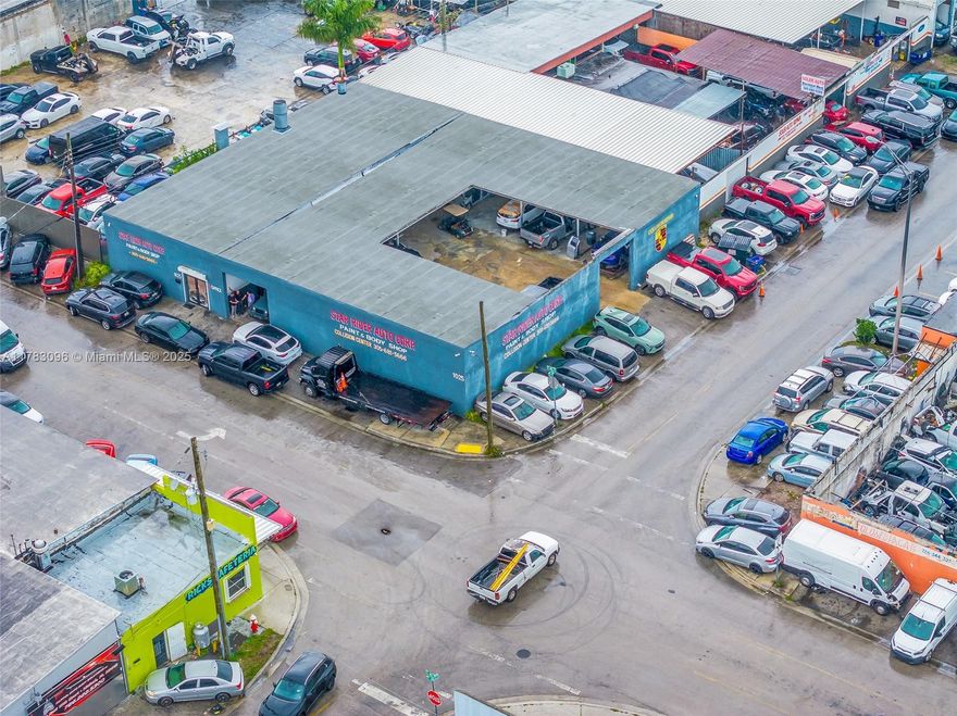 Located in the heart of East Hialeah, 1025 E 45th Street presents a rare opportunity to acquire a fully equipped and operational auto body shop. This almost 4,600 SF freestanding building sits prominently on an 8,000 SF corner lot, offering excellent visibility and accessibility. The property features two street-level doors, 14-foot clear height, and two full paint booths, making it ideal for high-volume auto body work. Originally built in 1953, the building has been well-maintained and recently completed its 40-Year Recertification in 2024, ensuring compliance and peace of mind for the next owner. The sale includes all equipment and valid licenses to continue operating as a body shop, providing a true turn-key solution for an owner-operator or investor.