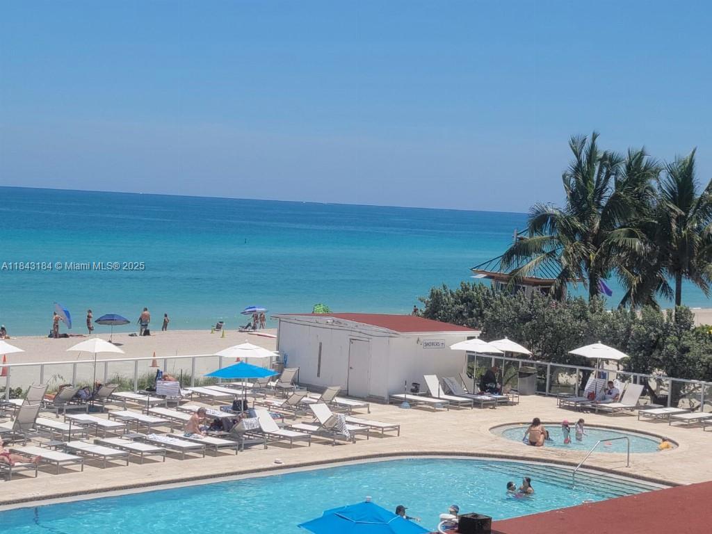Lowest price for direct ocean view this quality by almost 100k lower than comparable units. Incredible direct ocean view and step onto the beach. Luxury condo hotel includes valet parking, towel service and nice gym with Santa and steam room. On-site beachside restaurant and pizza and convince store in the building. This is a rare unit allowing year-round living or rent ot short or long term. The unit has nice large kitchen and 2 Murphy queen size beds and renovated bathroom. For this line and quality of renovation there t is not a better direct ocean view unit priced this low. No direct ocean front view with large nice kitchen and bath even close to this price! As is and buyer pays closing costs.