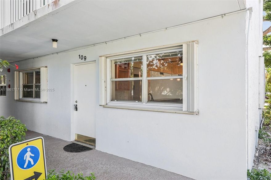 Welcome to this beautifully updated first-floor corner unit, 2 bedroom/2 bath condo, where pride in ownership is evident throughout. Extra windows for more light! Immaculately renovated, this home features an open kitchen with oak cabinetry and updated appliances, creating a perfect space for both cooking and entertaining. The oversized kitchen island offers ample storage and seating, making it ideal for gatherings. Both bathrooms have been thoughtfully updated, and large neutral tile flooring flows seamlessly throughout the home. Accordion shutters provide added storm protection for peace of mind.Located in a vibrant 55+ age-restricted community.