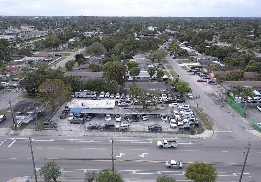 Excellent income-producing property! Great for investors or future redevelopment! CURRENTLY LEASED PRODUCING $144,000 with increases per annum. Current use is a Car Lot with 185 ft of frontage on SW 27th Ave. 1575 Sq Ft Office Building with a fenced lot with dual gates. Current zoning allows for endless development possibilities. SEE ATTACHED RENT ROLL
