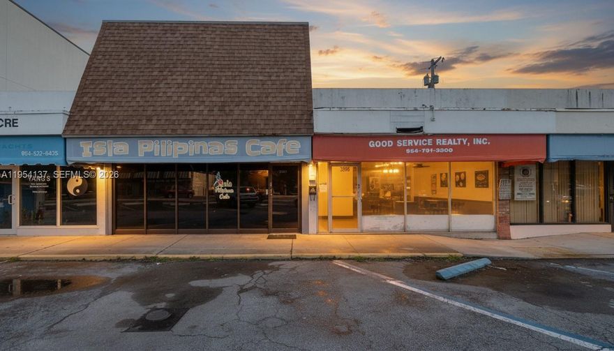 Prime 1,200 sq. ft. retail building located immediately off E. 17th St. Causeway in the heart of Ft Lauderdale. Former location of “Good Service Realty Inc.” for many years.  Perfect investment for an owner-user or investor looking for a trophy location. Across the street from Quarterdeck & Whiskey Neat. Situated near the Port Everglades, Ft Laud International Airport, & minutes from downtown, this location offers unmatched accessibility & exposure. The building is offered in ”AS-IS” condition, ready to be customized for its next use. For those seeking a larger footprint, the property can be combined with the adjacent 1,917 sq. ft. retail building for a total of 3,110 sq. ft. of contiguous space. Rare Opportunity in Ft Laud’s most desirable retail corridors. Don’t miss this one!