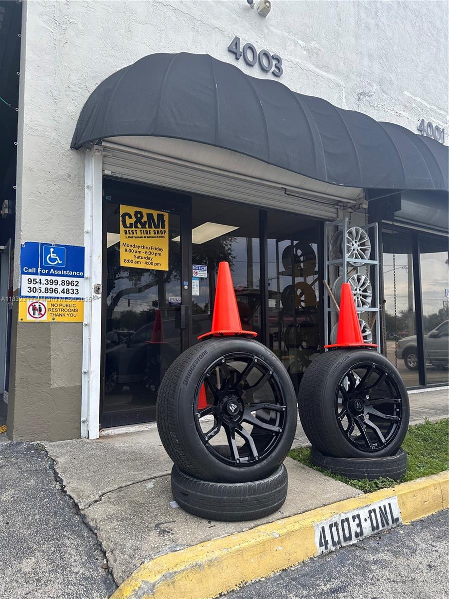 Turnkey tire and auto repair shop for sale in a high-traffic area of Hollywood, FL. C&M Best Tire Shop has been operating successfully for 5 years with a strong local customer base, with over 1.2k reviews C&M is a 5 star tire shop on google. The business occupies 3,000 SqFt of combined warehouse and office space with 8 assigned parking spaces. All licenses and permits are current. Lease is renewable. Includes over $60,000 in inventory and all equipment. Services include new and used tires, alignments, brakes, oil changes, suspension, filters, and more. Owner-operated with two employees. Asking $130,000. Owner is willing to assist in transition.