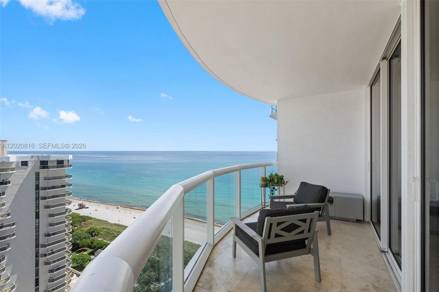 Experience elevated beachfront living at Akoya Condominiums in this beautifully appointed and spacious 1-bedroom, 1.5-bath residence with breathtaking ocean views. Floor-to-ceiling windows fill the home with natural light while showcasing the endless blue waters and skyline beyond.



Designed for both comfort and style, this residence features elegant tile flooring throughout, custom built-out closets, electric shades, stainless steel appliances, and the convenience of an in-unit washer and dryer. The expansive private balcony is the perfect place to enjoy your morning coffee or unwind with the fresh ocean breeze and stunning sunrise views.



Residents of Akoya enjoy resort-style amenities including complimentary beach service, a state-of-the-art fitness center overlooking the ocean, pool, jacuzzi, sauna and steam rooms, tennis and pickleball courts, racquetball and basketball courts, game room, and BBQ area on the Ocean Terrace. The building is currently undergoing an exciting modernization project designed to further elevate the lifestyle experience and enhance long-term value, with the newly renovated pool, jacuzzi, and BBQ areas already completed.



An exceptional opportunity to own a luxurious oceanfront retreat in the heart of Miami Beach.