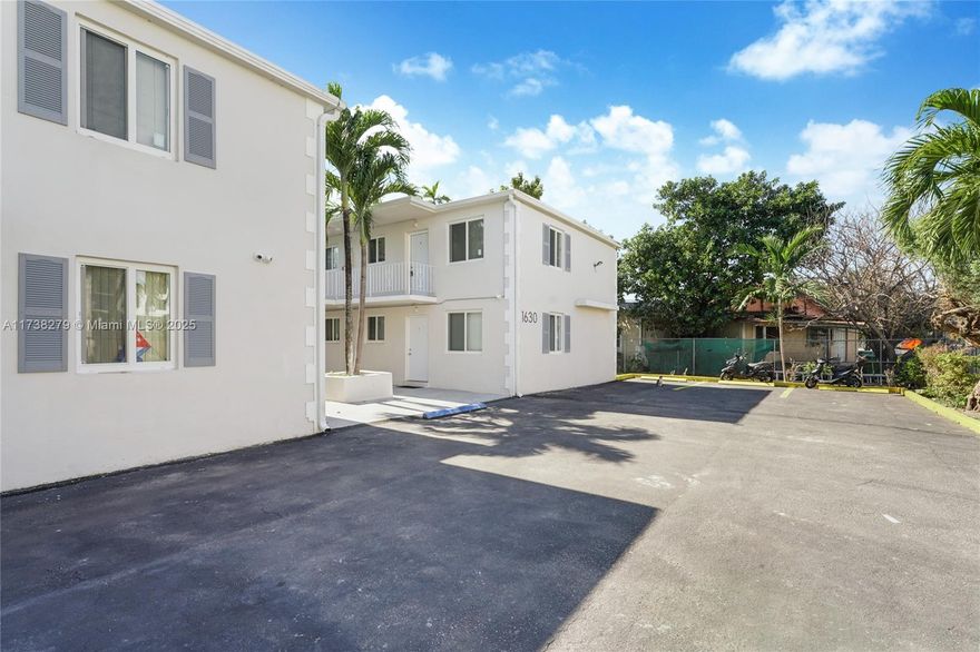 Turnkey 12-unit multifamily investment with a strong 6% CAP rate in the heart of Miami! Fully renovated with 8 spacious 2BD/1BA units and 4 large 2BD + den/1BA units. Upgrades include new roof, impact windows, plumbing, electrical, A/C units, modern kitchens with new appliances, stylish flooring, and fresh paint. The property offers 16 parking spaces, a new laundry facility, mechanical room, and is fully gated with a monitored security system. Located near Jackson Memorial, Miami Int’l Airport, and major highways. Ideal for stable rental income.