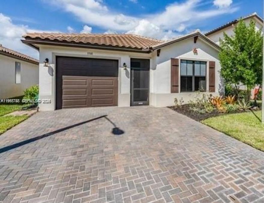 Short sale opportunity on this one-story Huntington Model featuring 3 bedrooms and 2 bathrooms with an open floor plan and spacious great room. The owner’s suite includes dual walk-in closets, double sinks, quartz vanity tops, and a large walk-in shower.  The kitchen offers stainless steel appliances, European-style wood cabinetry, and quartz countertops. Tile flooring and upgraded fixtures are found throughout the home.  Enjoy a screened-in front porch, extended 8x26 patio, fenced yard, and a 1-car garage with custom screen.  Community amenities include access to the nearby Maple Ridge Clubhouse with resort-style pool, fitness center, and more.  Property is being sold as a short sale and is subject to lender approval.