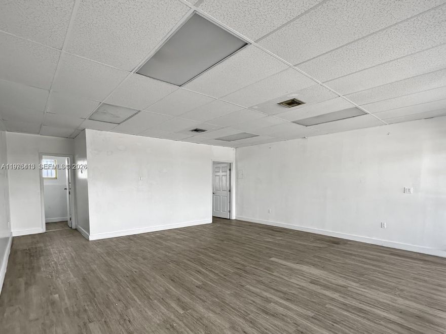 Discover this amazing 2nd-floor space, perfect for your next business venture! Whether you’re looking to open a retail shop, office, insurance agency, blowout bar, or something else entirely, this bright and airy unit offers tons of natural light to create the perfect atmosphere. Located in the heart of Flagler and NW 27th ave, it’s a prime location with easy access to the 836 and mins to I95 , making it incredibly convenient for both you and your clients. The space includes a private bathroom and you have the ability to build it out as you want. Rent includes water and trash and there is NO CAM FEE! Schedule a showing today and bring your vision to life!