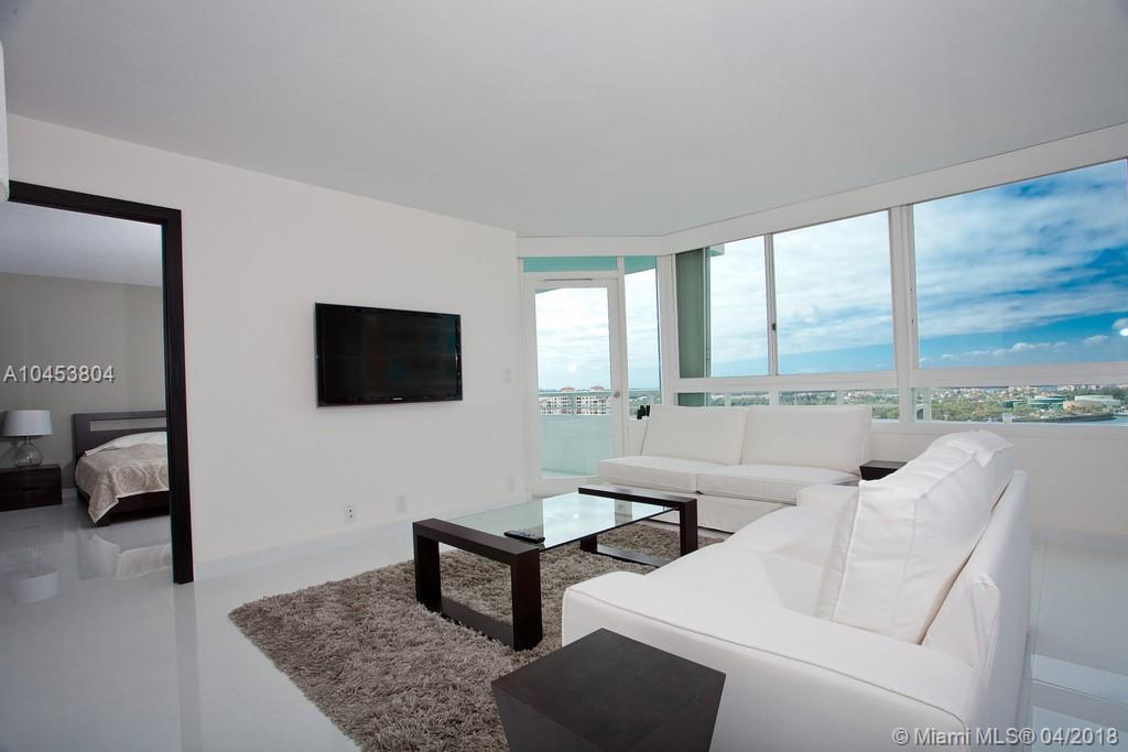 Available 5/1/18 - 1/31/19 . Flexible lease terms. Newly renovated. Fully furnished. 2 Bedrooms, 2 Baths. White glass marble floors throughout. Electric blinds. Open kitchen. High floor views of Govt Cut, Miami skyline, ocean, and South Pointe Park. Full service bldg. with 2 pools, lighted tennis courts, 24 hr fitness center, media and business centers. NO PETS