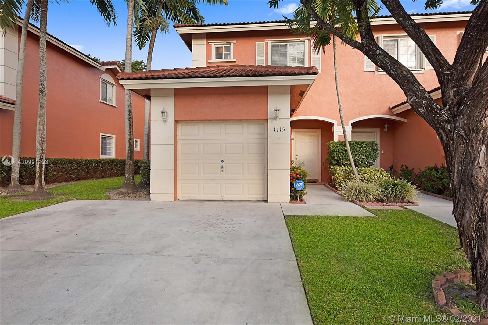 Incredible opportunity to own this corner unit 3 Bedroom 2.5 Bathroom townhome with 1 car garage and two additional parking spaces on driveway. Once you enter through the front door your greeted by flowing floor plan and beautiful wood staircase. White kitchen with ample counter space overlooks the dining and family rooms. 1/2 bath located downstairs. 3 Bedrooms located upstairs. Bedrooms 2 and 3 are connected by a Jack and Jill bathroom. Large master bedroom w/ walk-in closet. Screened lanai and fenced patio! HOA is only $170/m and community is FHA/VA approved. Rentals allowed after 2 years. Hurricane Shutters. Walking distance to the community pool. Great location surrounded by shops, restaurants, golf courses, dog park, CB Smith park and so much more!