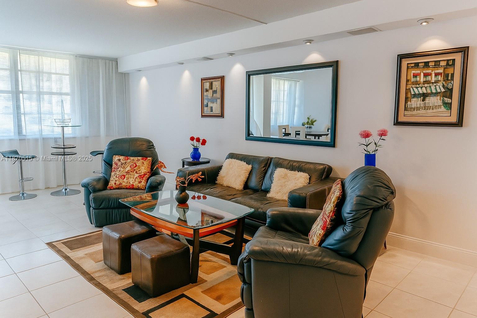 Take advantage of this opportunity to own in a full amenity Winston Towers, located in the heart of desirable Sunny Isles. Convertible 1 bedroom, 1 and a half bathroom. Apartment has ceramic floors in the living area and large windows, gorgeous views facing south, unbelievable sunset views. Enjoy a building with full amenity feature 24H door & maintenance, outdoor heated pool & sundeck, fitness center, sauna, hospitality room, Garage parking located right next to building entrance with minimum steps. Steps to Collins Av, Publix, Shopping centers, restaurants, and the beach. Sunny Isles school in walking distance. Call listing agent for details