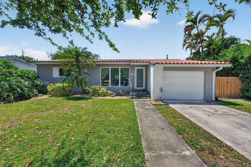 SPACIOUS FAMILY HOME IN CENTRAL BISCAYNE PARK LOCATION OVERLOOKING COMMUNITY PARK & RECREATION CENTER. RECENT UPGRADES INCLUDE HURRICANE IMPACT WINDOWS & DOORS AND NEWER TILE ROOF. SPLIT BEDROOM PLAN. GUEST BATHROOM HAS BEEN UPDATED. HUGE FAMILY ROOM WITH DOUBLE SLIDING GLASS DOORS OPENS TO PRIVATE FENCED YARD WITH POOL & PATIO. FORMAL DINING ROOM + EAT-IN KITCHEN. ATTACHED ONE CAR GARAGE WITH LAUNDRY AREA. WHOLE HOUSE GENERAC GENERATOR. GREAT LOCATION CLOSE TO MIAMI COUNTRY DAY SCHOOL & BARRY UNIVERSITY. SHOWN BY APPOINTMENT.