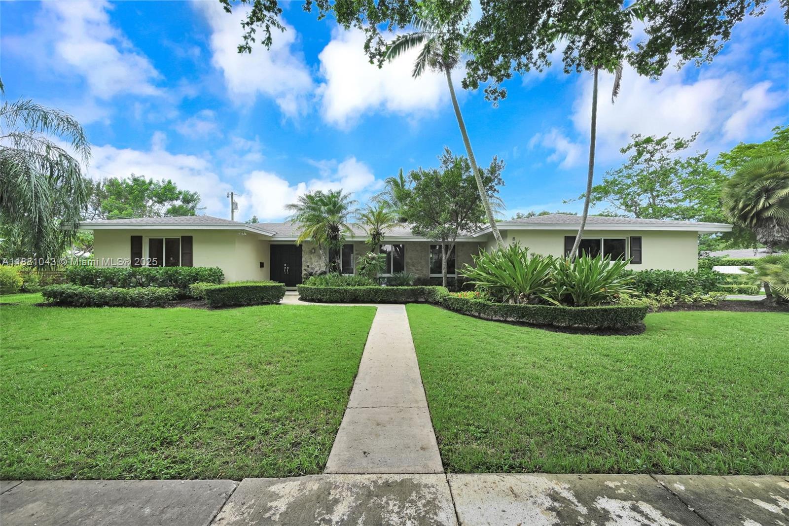 Welcome to this spacious and well-maintained 4-bedroom, 2-bath single-family home located on a quiet end lot in desirable Palmetto Bay - just minutes from the Florida Bay and Coral Reef Park. Known for its top-rated private schools, this neighborhood offers both convenience and a high-quality lifestyle. Step inside to find a thoughtfully updated interior featuring impact or double-pane windows throughout, a new roof (2020), and new central A/C (2021). The home boasts a fully tiled floorplan, a large two-car garage, new washer and dryer, updated kitchen and bathrooms and a built-in stereo speaker system throughout the house for entertaining. The professionally landscaped yard is a unique highlight. The expansive fenced backyard offers privacy and is ready for your custom designed pool.