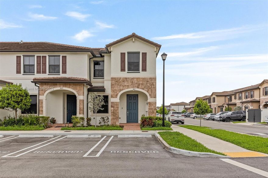 One of the best-located corner units in the community! Bathed in natural light, this bright and airy home offers extra privacy and convenience, just steps from the community entrance/exit. Enjoy low-maintenance living with upgraded artificial turf in the patio area and brand-new carpet inside. A true move-in-ready gem in a market full of options—this one is easy to show and easy to love.