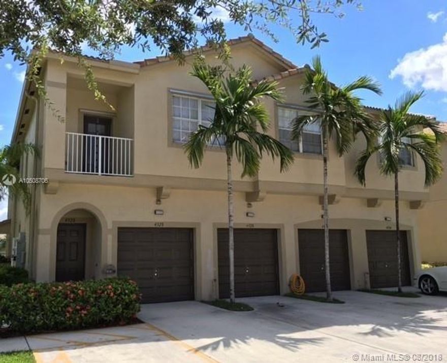 GORGEOUS CONDO AVAILABLE IN  GATED COMMUNITY OF SILVER FALLS, MIRAMAR. UNIT HAS TILED FLOORS  IN THE COMMON AREAS AND DARK WOOD FLOORS IN BEDROOMS. KITCHEN AND BATHROOMS UPGRADED WITH MODERN DECOR.  FULL SIZE  WASHER AND DRYER & 1 CAR GARAGE SPACE . MOVE IN READY AS SOON AS AUGUST 26 2018 . 620 Minimum Credit Score Required