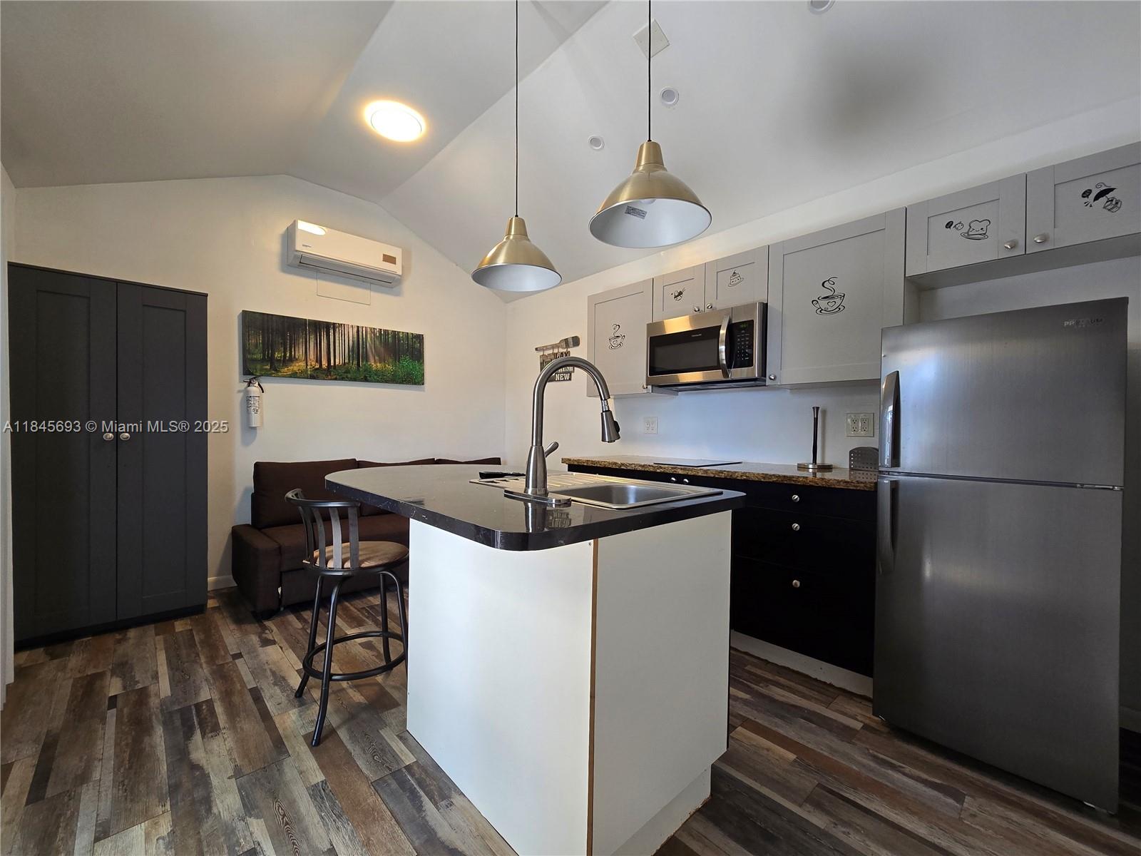 Cozy and fully furnished 1 bed / 1 bath tiny home just minutes from the beach in Dania Beach! Prime location near Fort Lauderdale Airport and Cruise Port. This charming unit includes electricity, water, and Wi-Fi—just bring your suitcase! Features a kitchen, comfortable living space, private bathroom, and peaceful outdoor area. Enjoy the laid-back coastal lifestyle with convenience and comfort.