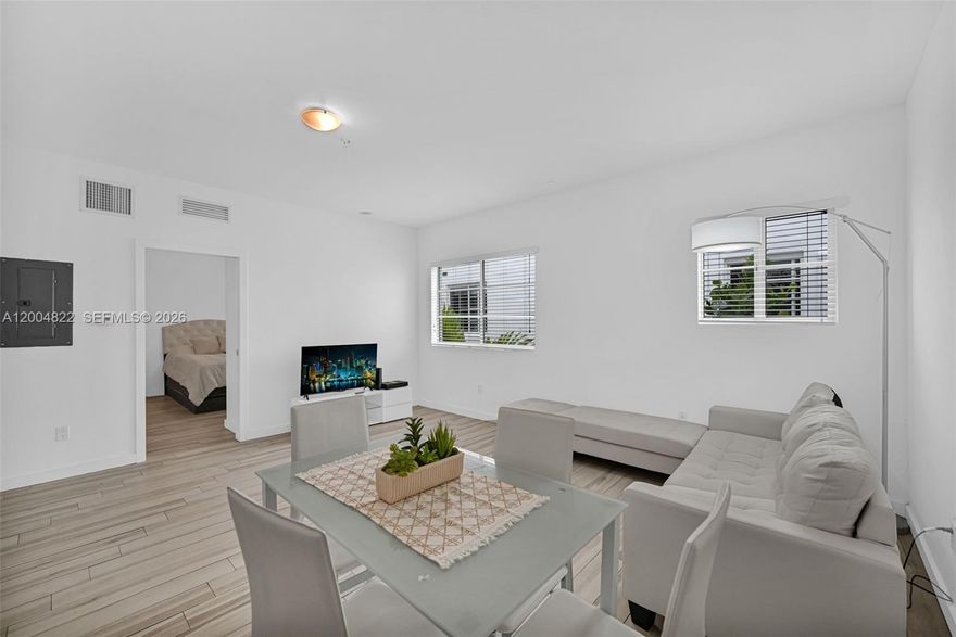 Experience the best of Miami Beach living in this bright and spacious 1-bedroom residence offering 519 sq ft of comfortable, modern living. The open-concept layout features a generously sized living area filled with natural light and a functional dining space perfect for everyday living or entertaining. The unit includes the convenience of in-unit washer and dryer, adding ease to your daily routine.
Ideally located just steps from world-famous Lincoln Road, you’ll enjoy premier shopping, dining, and entertainment right at your doorstep. Only a few blocks from the beach and close to the charm of Española Way, this property offers the perfect balance of vibrant city life and coastal relaxation.
Whether you're looking for a primary residence, vacation getaway, or investment opportunity, this unit delivers exceptional value in one of Miami Beach’s most desirable locations. Strong rental potential with current income of $2,350/month. Won't last!