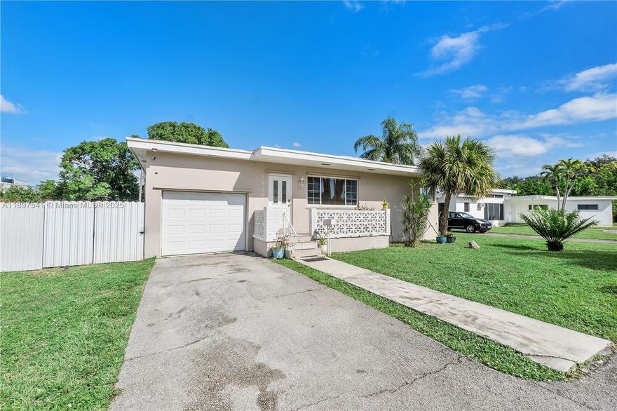 Enjoy the freedom and convenience of living close to everything that matters! This spacious 3 bed / 2 bath single-family home with a 1-car garage offers comfort, and space to unwind. Features include an open living area with laminated wood floors and natural light, an updated kitchen with granite countertops, and two modern baths. The large living space opens to a 12,000+ sq. ft. backyard—perfect for outdoor enjoyment. In addition you have plenty of parking in front of the house. Prime location east of I-95, minutes from Oakwood Plaza, beaches, and Downtown Hollywood.  Credit Score 620 min. Combined income is 3 times the rent amount.