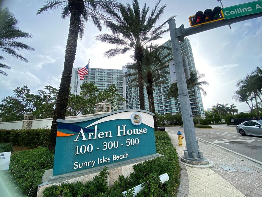 RENOVATED AND FURNISHED APARTMENT 2 BEDROOMS AND 2 FULL BATH AT ARLEN HOUSE CONDO, IN THE HEART OF SUNNY ISLES. LOCATED ON THE 2ND FLOOR, VERY BRIGHT AND JUST STEPS FROM THE BEACH. THE CONDOMINIUM OFFERS A POOL, JACUZZI, SAUNA, TENNIS COURT, RESTAURANT, LAUNDRY IN THE BUILDING, SECURITY, AND ONE ASSIGNED PARKING SPACE. TENANT OCCUPIED – PLEASE TEXT THE LISTING AGENT TO SCHEDULE SHOWINGS.