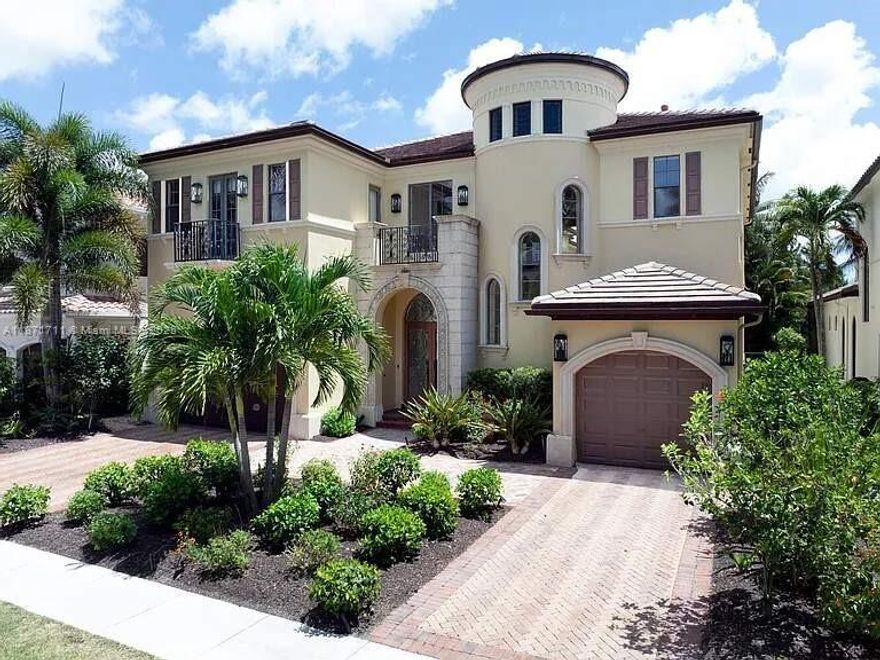 Experience quiet luxury in The Oaks at Boca Raton. This former model home has been meticulously renovated, offering 6 beds, 7.5 baths, and garage. The chef’s kitchen features top-tier appliances, including Liebherr and Fulgor Milano, complemented by quartz countertops and a mother-of-pearl backsplash. Bathrooms showcase Swiss and Toto commodes, frameless glass showers, and quartz vanities. Elegant marble flooring graces the main level, while the grand spiral staircase leads to the expansive second floor. The resort-style pool offers scenic water views. The Oaks provides a luxurious living experience with a focus on wellness, recreation, and social engagement.