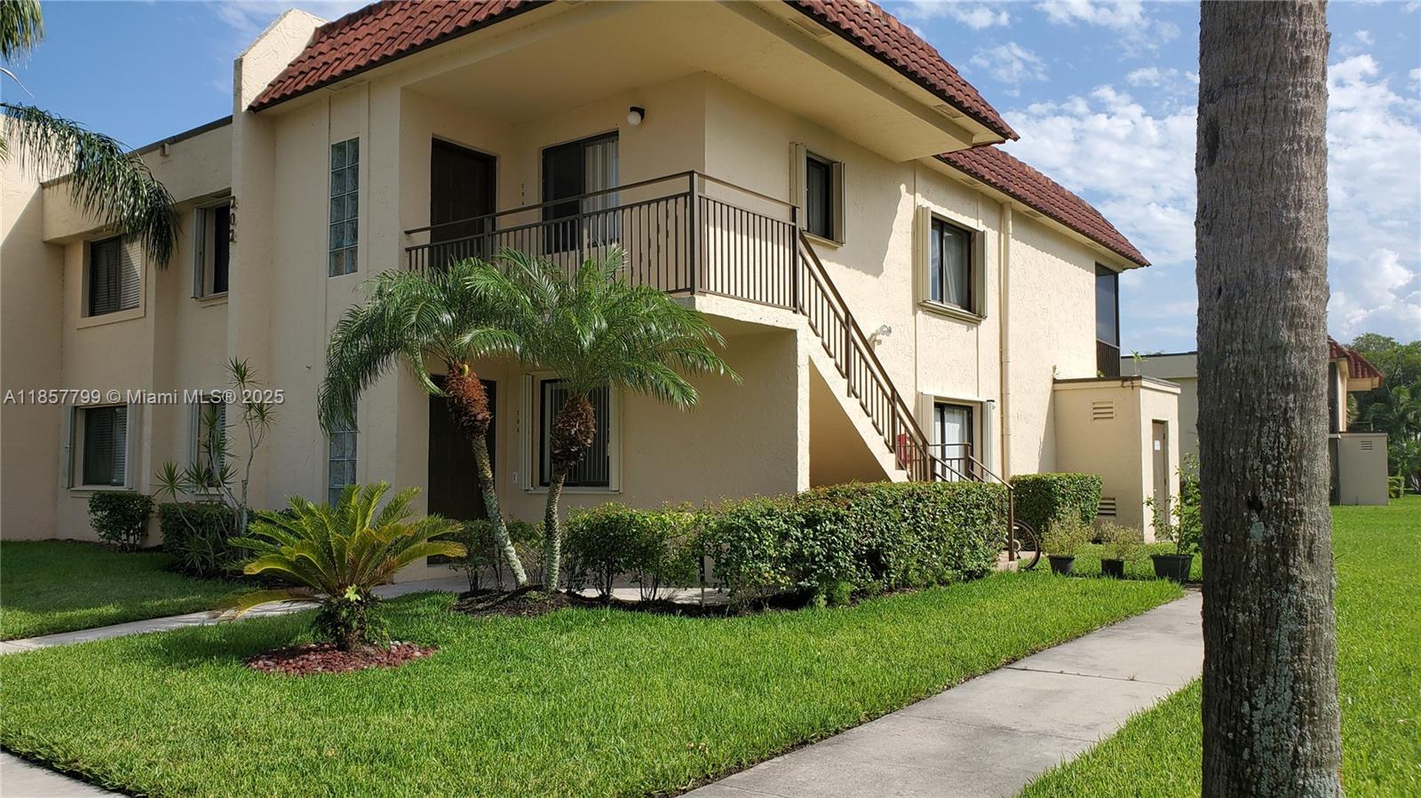 Beautiful corner unit with 2 bedroom, 2 baths conveniently on first floor. Remodeled kitchen, granite countertop, appliances, and modern bathrooms. Freshly painted, ceramic tile throughout the unit.Washer, dryer & water heater. Spacious bedrooms with plenty of closets for your convenience. Front porch & screened patio with storage closet & Accordion Shutters.One assigned parking space & guest parking.Community has a pool but you will also have total access to wonderful Bonaventure Town Center: Gym, tennis & racquetball courts, bowling, card room & much more to enjoy.Desired community Gardens 14 East right besides million-dollar homes Botaniko.Weston is considered one of the best cities to raise a family in South Florida with A+ schools, restaurants, supermarkets, parks & convenient stores.