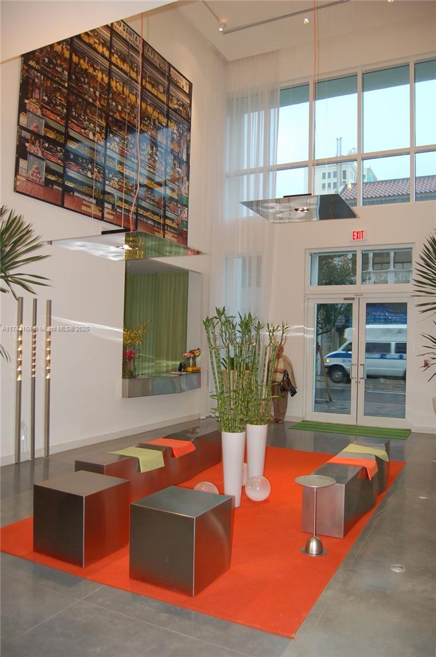 In the heart of downtown Miami. Loft Style. 13 Foot ceiling. stained concrete floor. Roof top pool and gym overlooking Biscayne Bay. Located one block from Bayside Marketplace, Bayfront Park and Casey Center. High demand by professionals, students and international visitor 
Lock bos in concierge # 7026