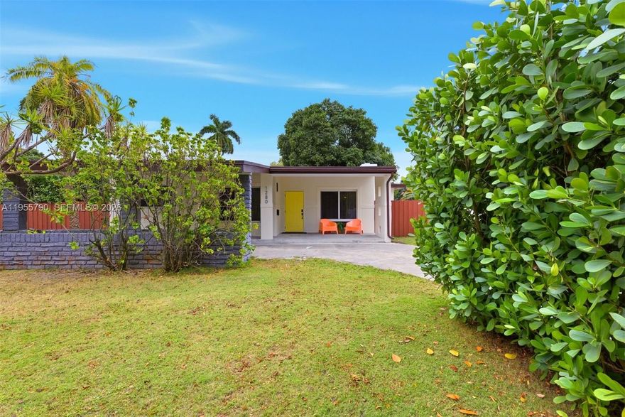 Situated on a large corner lot and hidden behind tall green hedge, this spacious and private home offers all the features of a proper residence. A large master suite, three additional bedrooms and plenty of living area work well together with extended back yard space. Newer roof, impact windows and doors and a heated saltwater pool are some of the recently upgraded features. Minutes from all the modern conveniences that make this home a great place to live.