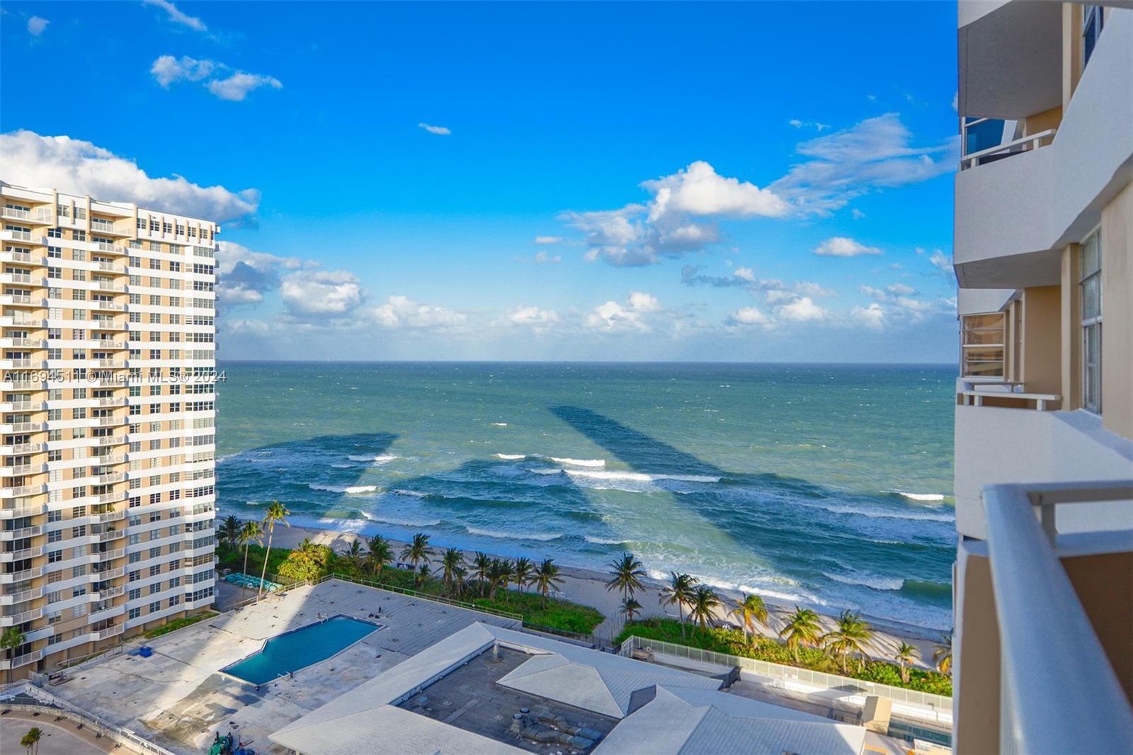 This COMPLETELY RENOVATED 1-bedroom + extra room, 2-bathroom unit in The Hemispheres offers UNOBSTRUCTED OCEAN, CITY, and INTRACOASTAL VIEWS from its north-facing balcony. The extra room is perfect as a den, second bedroom, or office. Featuring porcelain floors, an open kitchen with stainless steel appliances, and a walk-in shower, this elegant, FULLY FURNISHED unit is MOVE-IN READY. The Hemispheres offers resort-style amenities, including beach access, pools, tennis & pickleball courts, 2 fine dining restaurants, mini-marts, fitness centers, and more. Experience the best of Hallandale Beach living!