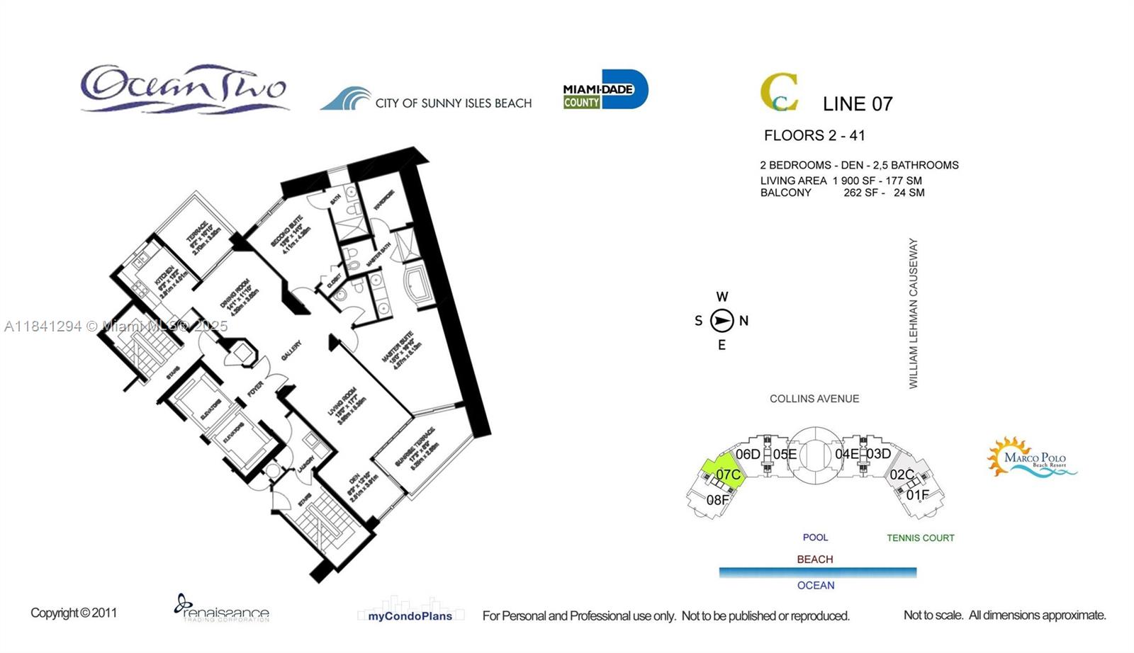 OCEAN TWO CONDO - Residential Lease