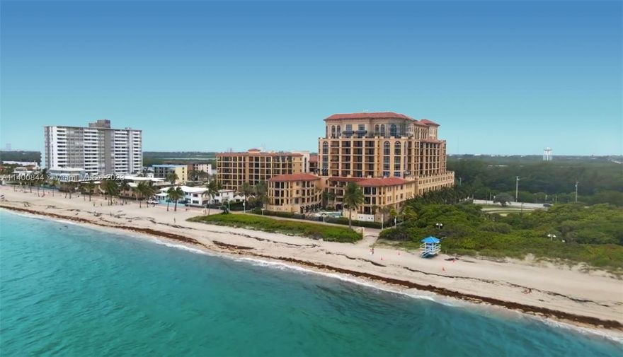 Experience an enviable lifestyle in Positano, Hollywood, Florida's unique oceanfront condominium, steps from the famous Broadwalk! Enjoy a panoramic view of the Ocean, Intracostal, and North Beach Park. Relax with family and friends on the expansive terrace that flows out of the oversized great room. The 2,935 square foot condo features a private elevator foyer, gourmet kitchen, separate laundry room, oversized primary suite featuring floor-to-ceiling windows and his & hers bathrooms, guest bedrooms with sliding glass door to the terrace and en suite bathroom, den usable as an office, media room or 3rd bedroom. 2 garage parking spaces and a storage unit.  Amenities include valet, security, pool, hot-tub, fitness center, and more.