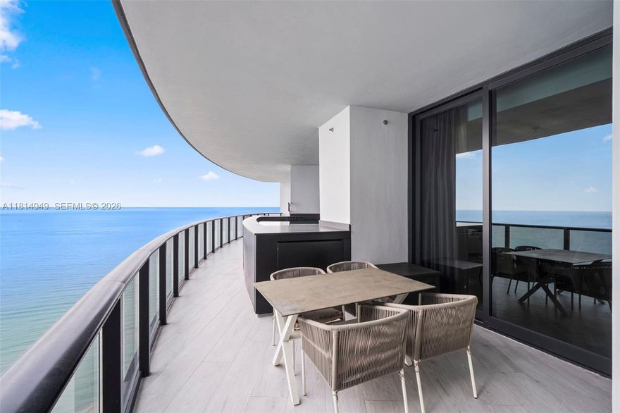 Experience cutting-edge design and oceanfront luxury at Porsche Design Tower 2105. This 4,154 SF sky residence offers 4 bedrooms, 4.5 bathrooms, and a private 2-car garage inside the unit, accessible via the tower’s signature car elevator. Floor-to-ceiling glass walls showcase panoramic views of the Atlantic Ocean, while the expansive terrace features a private plunge pool and jacuzzi for ultimate relaxation. Designer furnishings by Lamborghini, Aston Martin, and Ruggiano elevate the interiors, complemented by smart home technology and private elevator access. Residents enjoy access to world-class amenities including a private beach club, oceanfront spa, state-of-the-art fitness center, fine dining, entertainment lounge, 24/7 concierge, valet, and security. Owner financing available with a 0% interest rate.