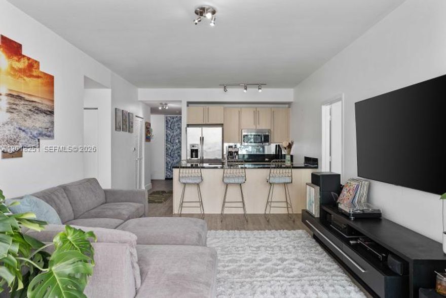 Beautiful 2/2 + extra den/office & 2 parking spaces (not tandem#4089/#4054) Experience urban living at its finest in this wonderful 31st floor unit in Axis on Brickell. Centrally located in the heart of Brickell just steps away from the Metrorail, Metromover, free trolley service, Mary Brickell Village & Brickell City Ctr. Split floor plan w/stunning Miami sunset views from lge balcony that opens from every room! Unit features 9-foot ceilings, granite countertops, stainless steel appliances, new dishwasher tile floors & modern bathrooms with new glass doors. Best amenities, two pools, hot tub, fitness center, and separate men's & women's spa facilities. Residents also have access to a party room, children's playroom, conference room, BBQ area 24-hour security, valet parking & concierge svcs. Unit also for rent $4300 available July 1st