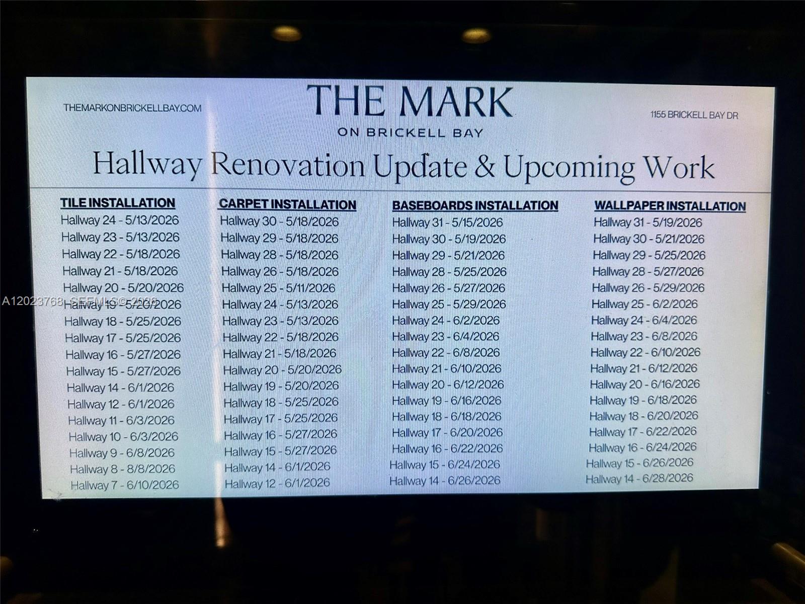 THE MARK ON BRICKELL COND - Residential Lease