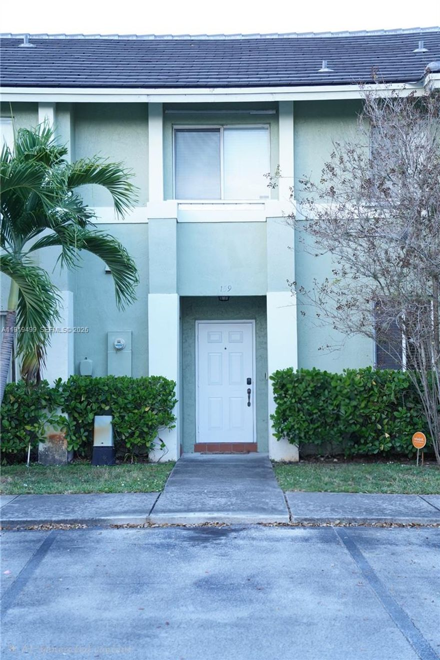 This spacious 2-bedroom, 2.5-bath home approximately 1,440 sq ft of living space, offering two master suites upstairs each with its own bath and closet. Contemporary finishes throughout including stainless steel appliances and fresh flooring and paint. Washer and dryer inside of unit. Two assigned parking spaces plus plenty of guest parking. Close to the community pool. Perfectly situated in a green setting, this home offers easy access to I-95, the Turnpike, shopping, dining, Downtown Hollywood, Hollywood Beach and the airport. A true blend of convenience and lifestyle.